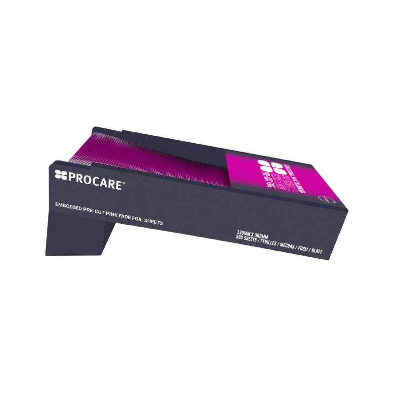 Procare Superwide Extra Long Pre-Cut Foil Embossed Pink 130mm x 300mm (500)