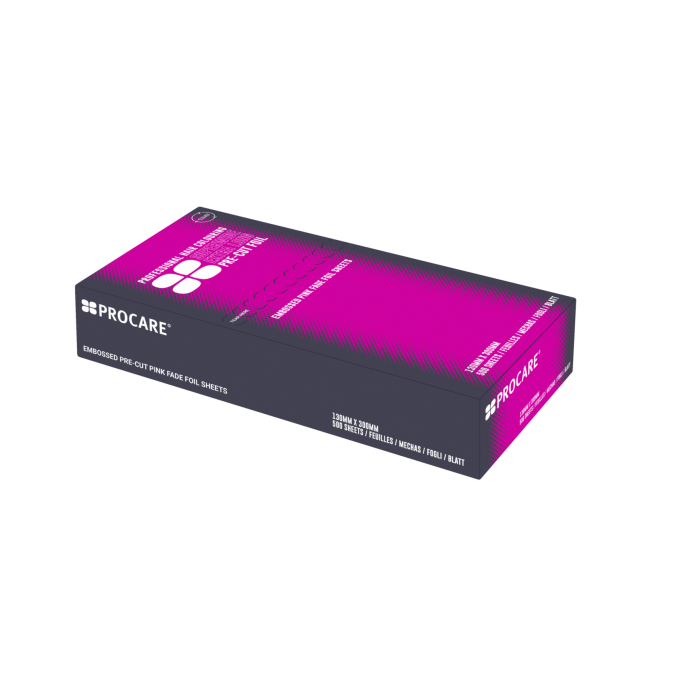Procare Superwide Extra Long Pre-Cut Foil Embossed Pink 130mm x 300mm (500)