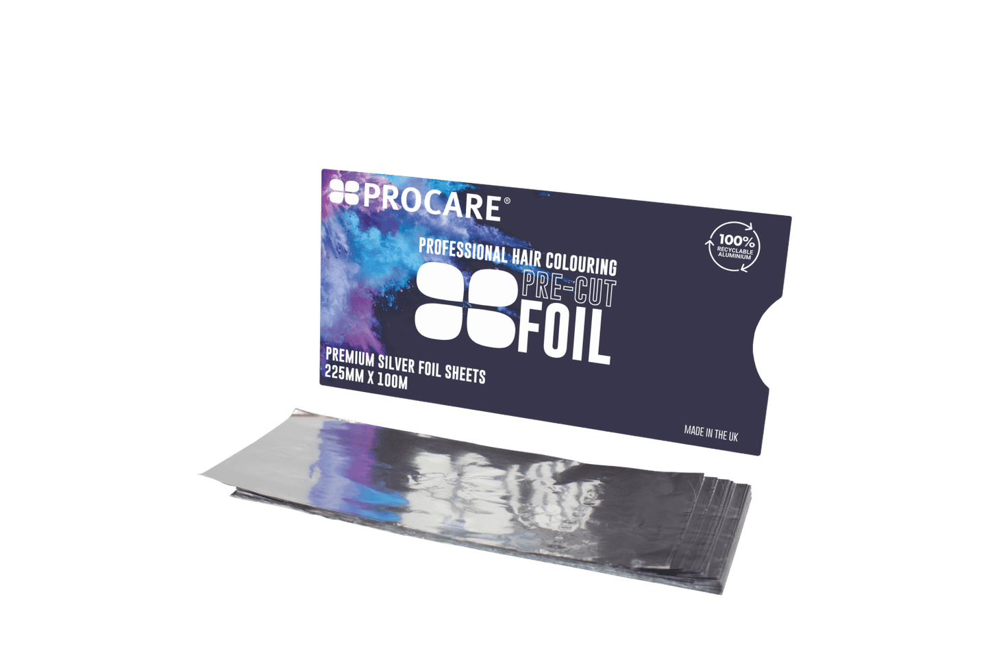 Procare Foil Strips Silver Long 225mm x 100mm (100 pack)