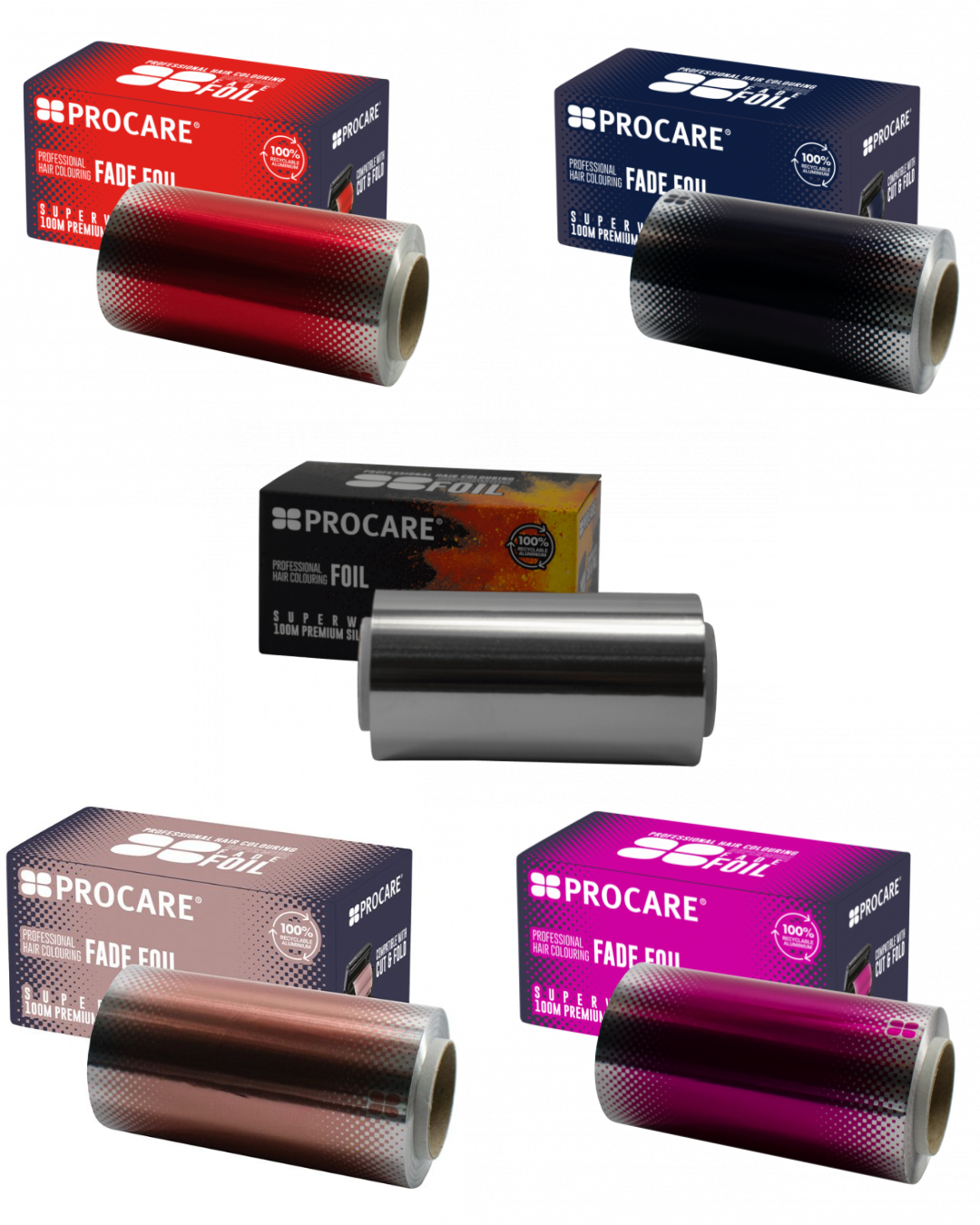Procare Premium Superwide Fade Hair Foil 120MM X 100M