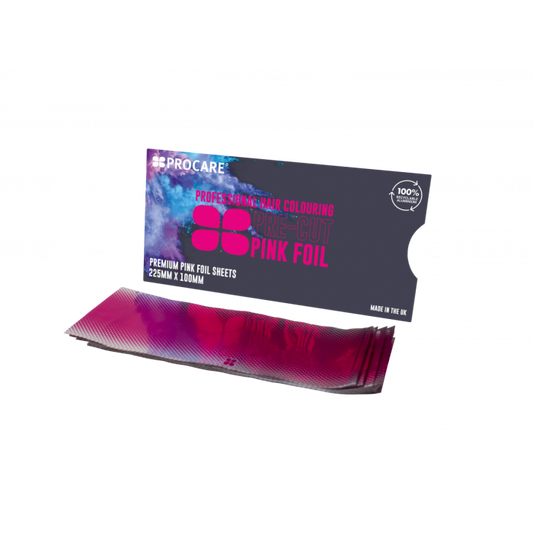 Procare Foil Strips Pink Long 225mm x 100mm (100 pack)